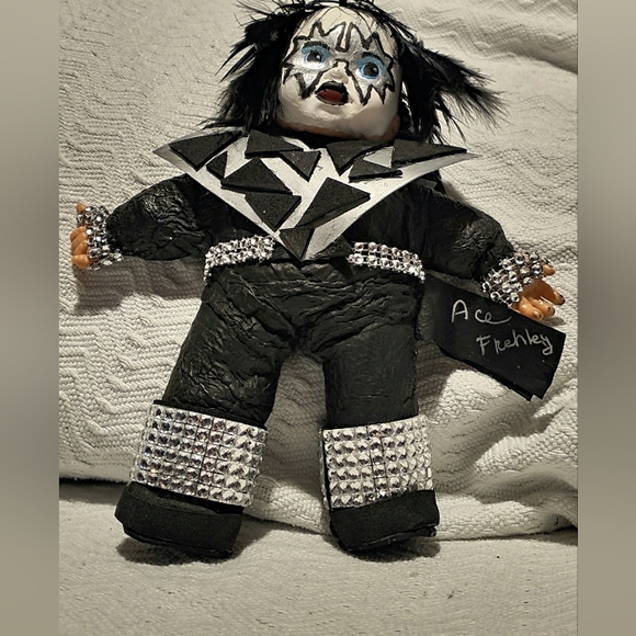 One of a Kind Handmade Ace Frehley Kiss Baby Doll - Picture 5 of 13